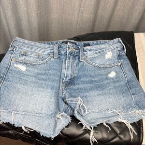Lucky Brand Light Blue Distressed Jean Shorts